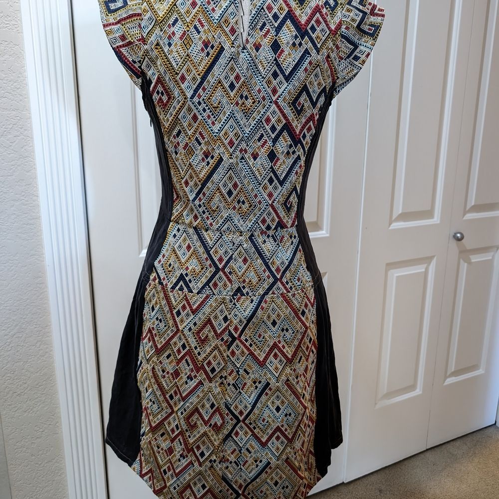 Burning Torch For Anthropologie - Embroidered Tapestry Artsy Bold Boho - Picture 5 of 10